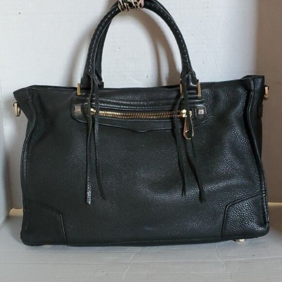 Rebecca Minkoff Bag Regan Black Pebbled Leather Shoulder Crossbody WOMEN'S WOMAN - Picture 3 of 15